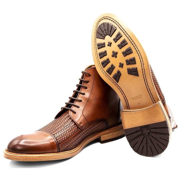 GINANNI Mens 12 Mount Solaro Italian Calf Leather Chukka Boot NWB 40% OFF $365 - Picture 3 of 11